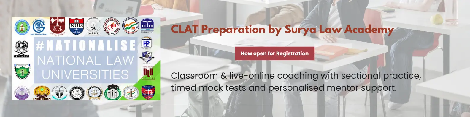 CLAT Coaching at Surya Law Academy Chandigarh